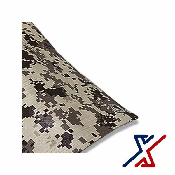 20 ft x 20 ft Heavy Duty 8 mil Tarp, Camoflauge, X1 Tools, Mfr#: X1T-CAN-T08-DIG-2020